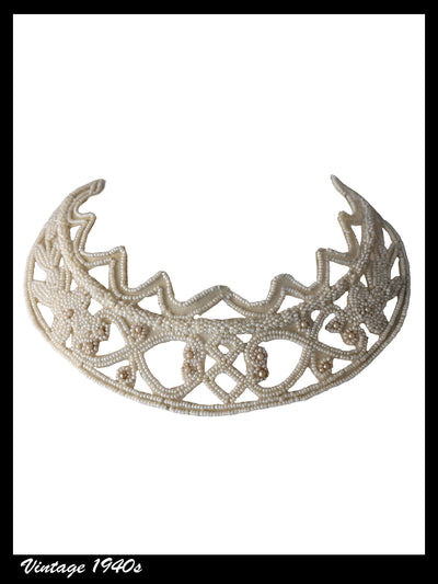 Beaded Bridal Crown