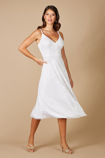 silver moon dress Decades Collection Sandie Dress Silver Moon