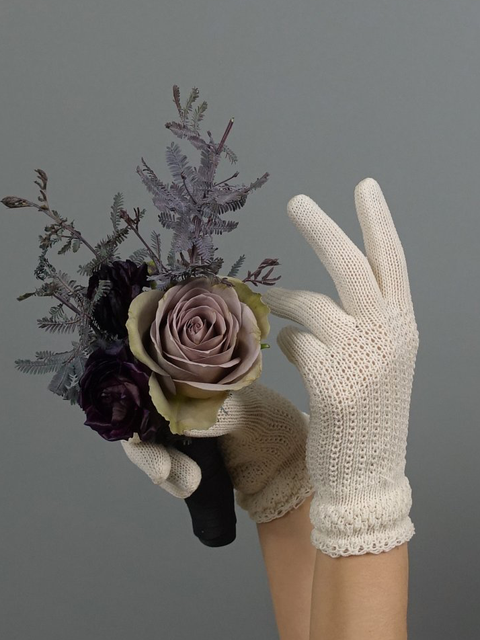 Silver Moon | Vintage Net Gloves